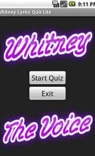 Whitney Houston Lyrics Quiz 1
