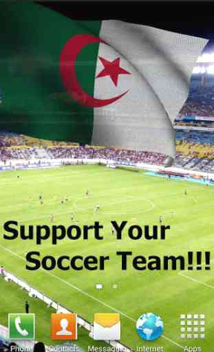 3D Algeria Flag Live Wallpaper 1