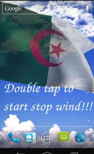 3D Algeria Flag Live Wallpaper 2