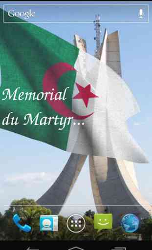 3D Algeria Flag Live Wallpaper 3