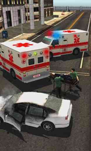 911 Ville Ambulance Rescue 3D 4