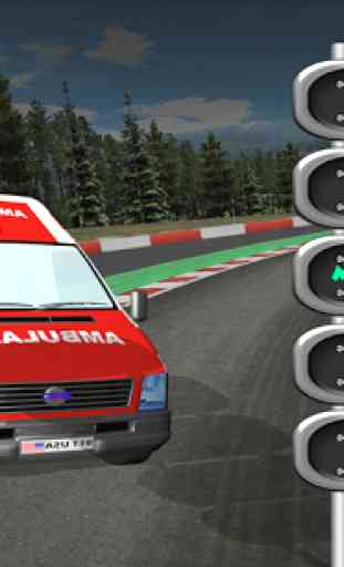 Ambulance 3d jeux de voiture 2