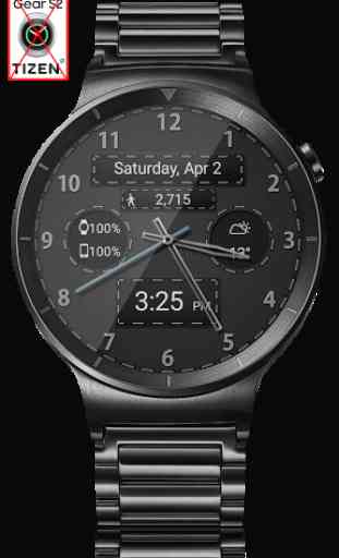 Black Leather HD Watch Face 3