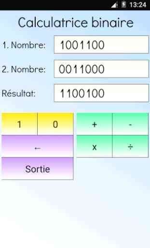 Calculatrice Binaire 1