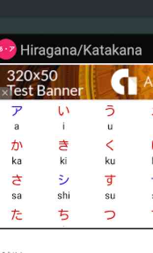 Hiragana Katakana Table 3