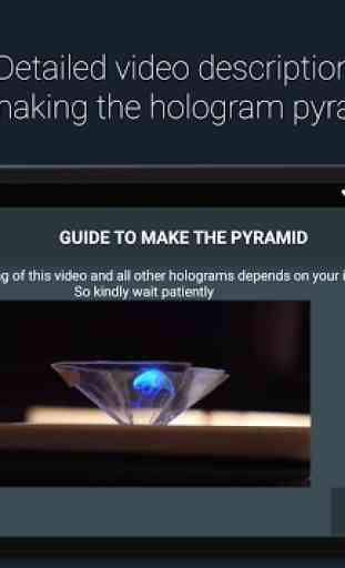 Hologramme 3D-Phone Pyramide 1