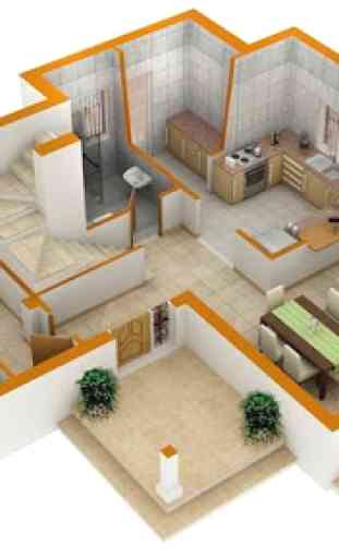 Home 3D Plan de conception 2
