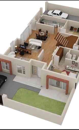 Home 3D Plan de conception 3