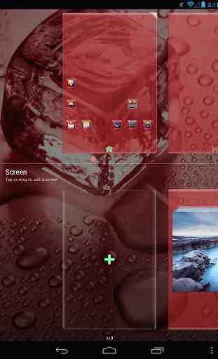 Ice Cube Red GO Launcher Theme 4