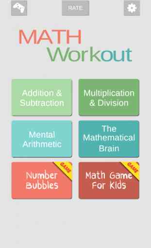 Math Games - Math Workout 1