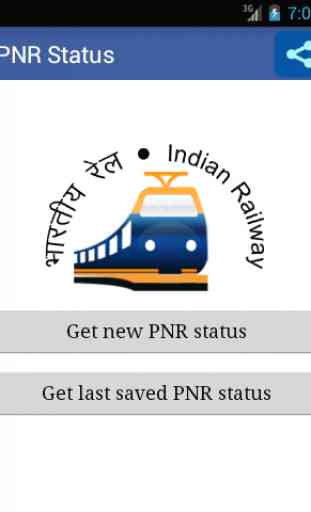 PNR Status App Indian Railway 1