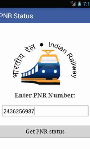 PNR Status App Indian Railway 2