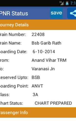 PNR Status App Indian Railway 3