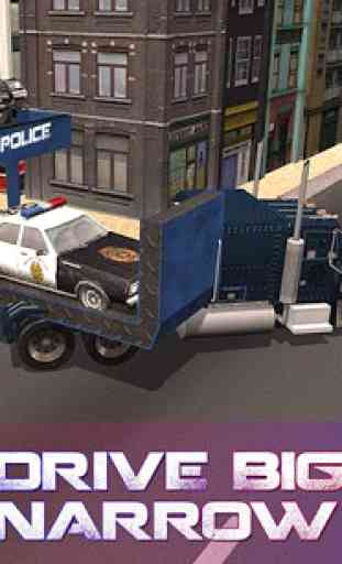 Police camion auto transporter 2