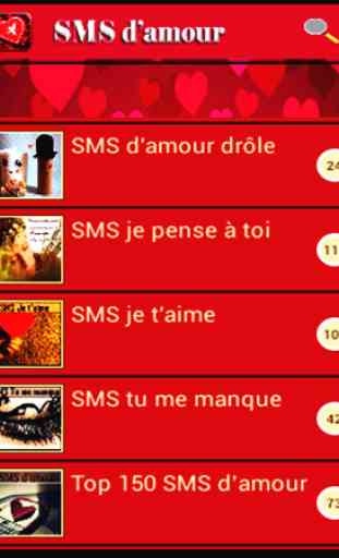 SMS D'amour Français 2