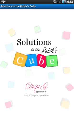 Solutions to the Rubik's Cube 1