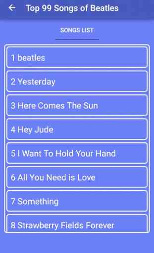 Top 99 Songs of Beatles 2