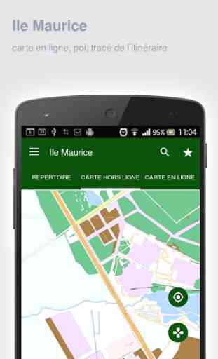 Carte de Ile Maurice off-line 1