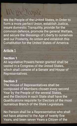 Constitution des États-Unis 1