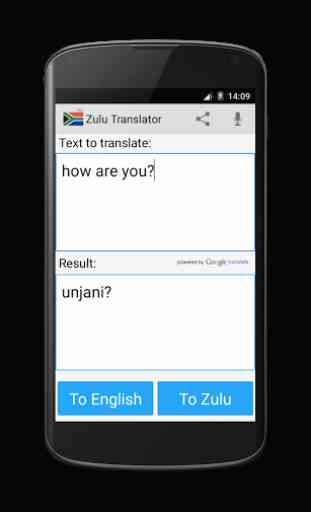Dictionnaire traducteur Zulu 1