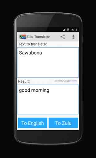 Dictionnaire traducteur Zulu 2