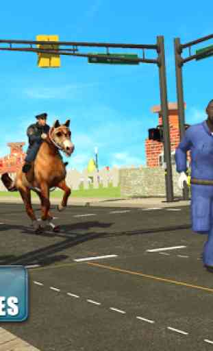la police chasse cheval 2