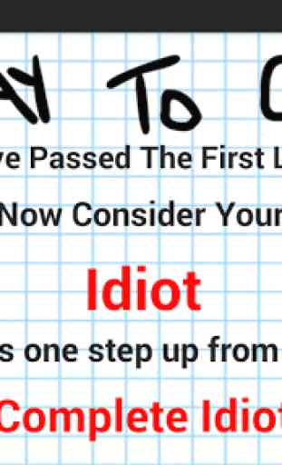 The idiot test 2 3