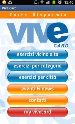 VIVE Card - Carta Risparmio 2