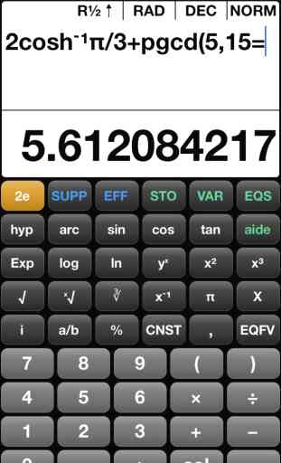 Calculatrice scientifique gratuite EQ7A (avec publicité) 1