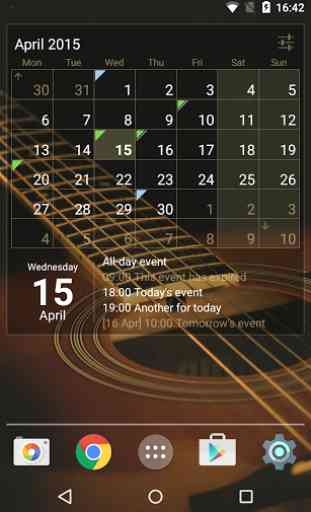 Calendar Widget Month + Agenda 1