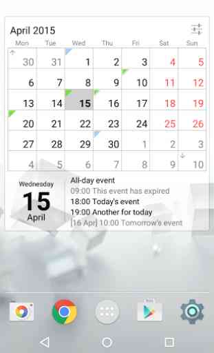 Calendar Widget Month + Agenda 2