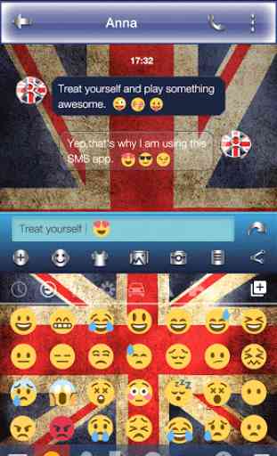 UK Keyboard Emoji Skin 1