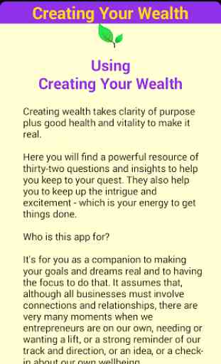 Creating Your Wealth 3