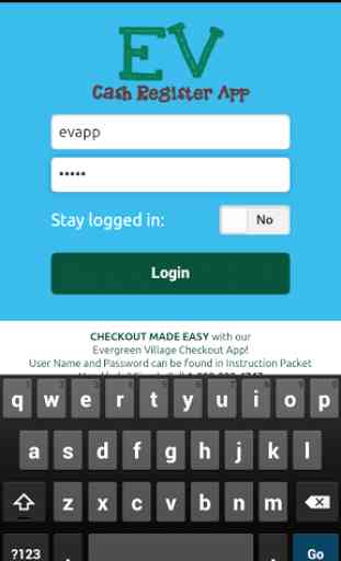 Evergreen Village Checkout App 2