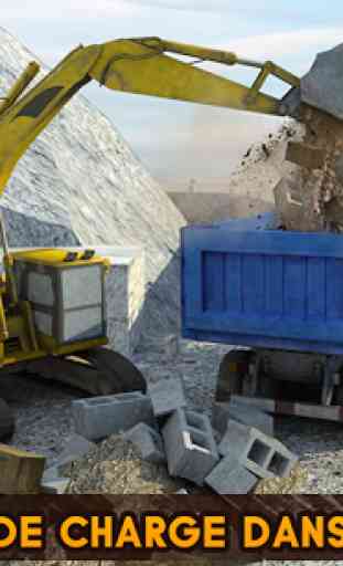 Excavatrice mining camion 3D 1