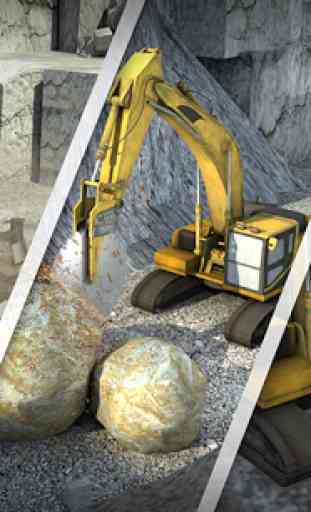 Excavatrice mining camion 3D 3