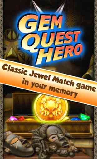 Gem Quest Hero - Match 3 Game 1