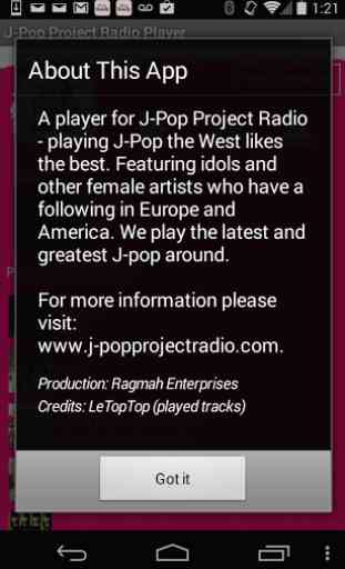 J-Pop Project Radio Player 2