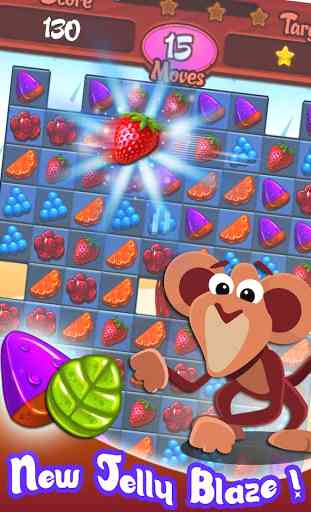 Jelly saga - jeu match fruits 2