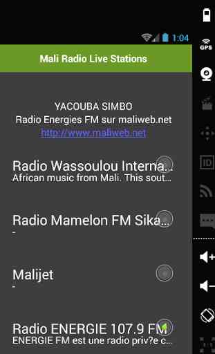 Mali stations de radio en 1