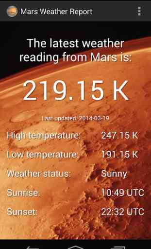 Mars Weather Report 3