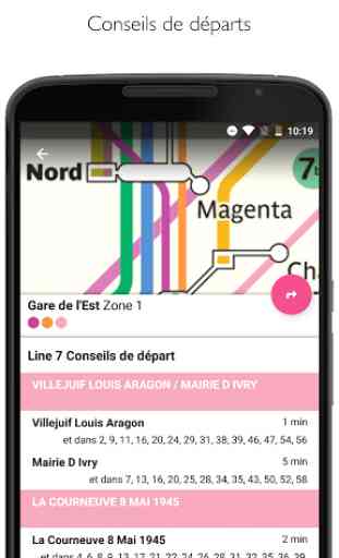Paris métro Carte & Itinéraire 3