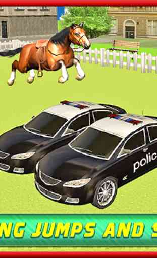 Police training à cheval 3D 4