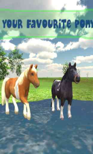 Pony Horse Simulator 3D Kids 2