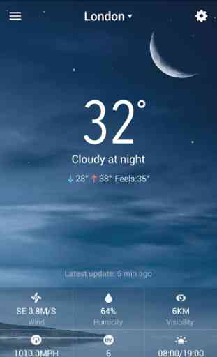 Widget météo & horloge Android 3