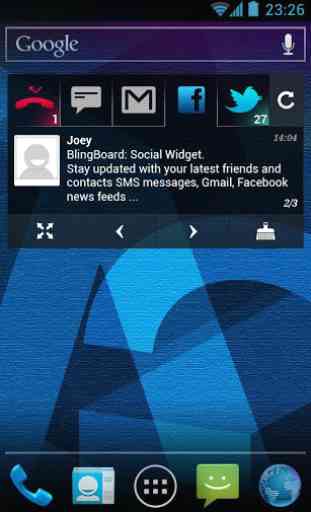 BlingBoard: Social Widget 4