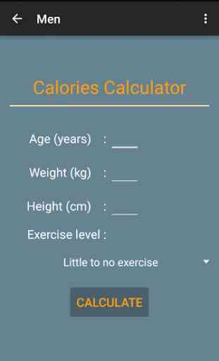 Calories Calculator 4