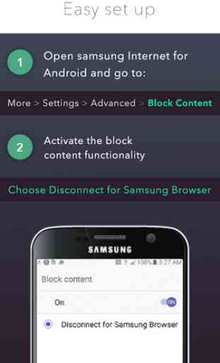Disconnect for Samsung Browser 2