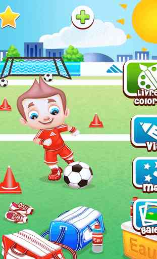 Football: jeu couleur enfants 1