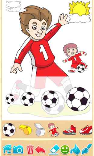 Football: jeu couleur enfants 4